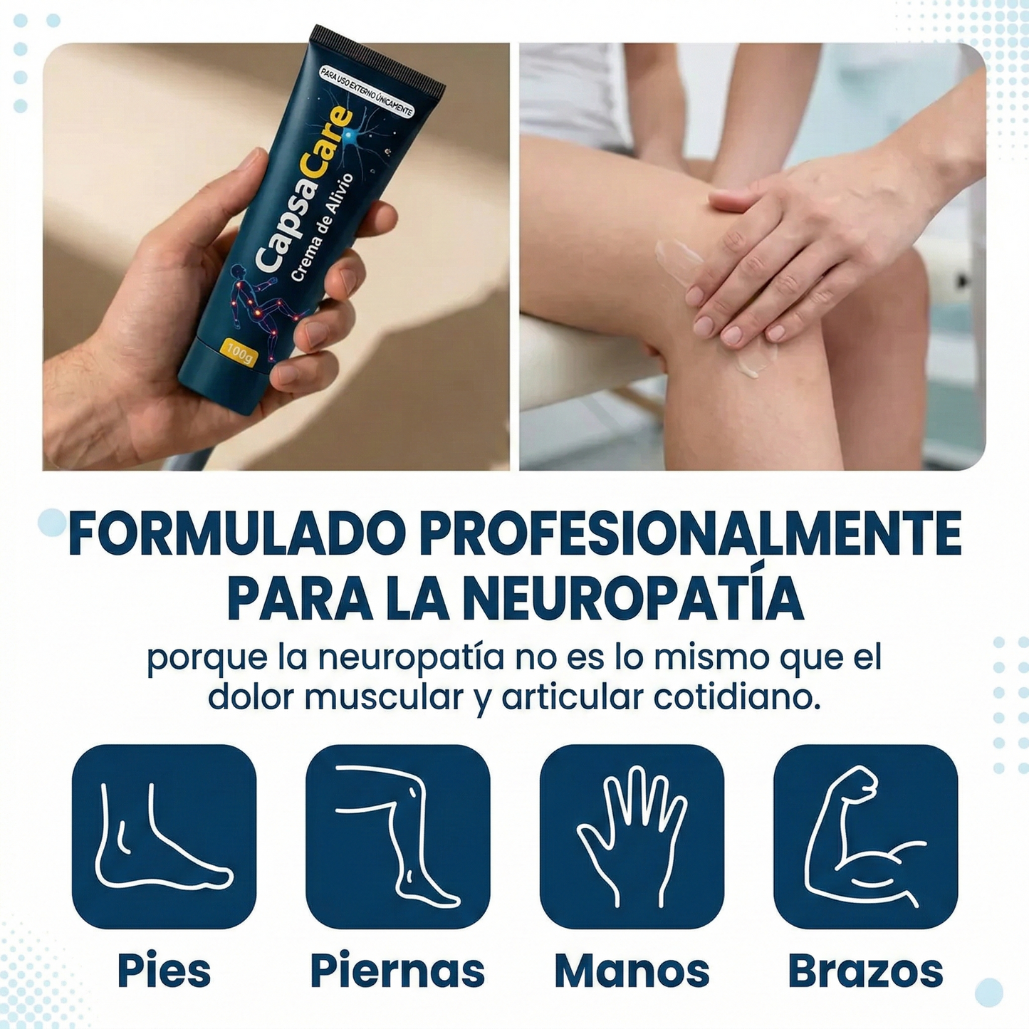 Crema para el alivio de la neuropatía - 100 g