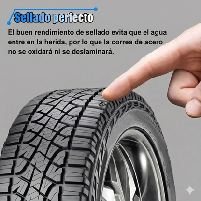 60 unidades - Clavos de goma para reparación de neumáticos