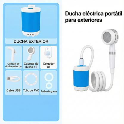 Bomba de agua portátil: Kit con manguera y boquillas