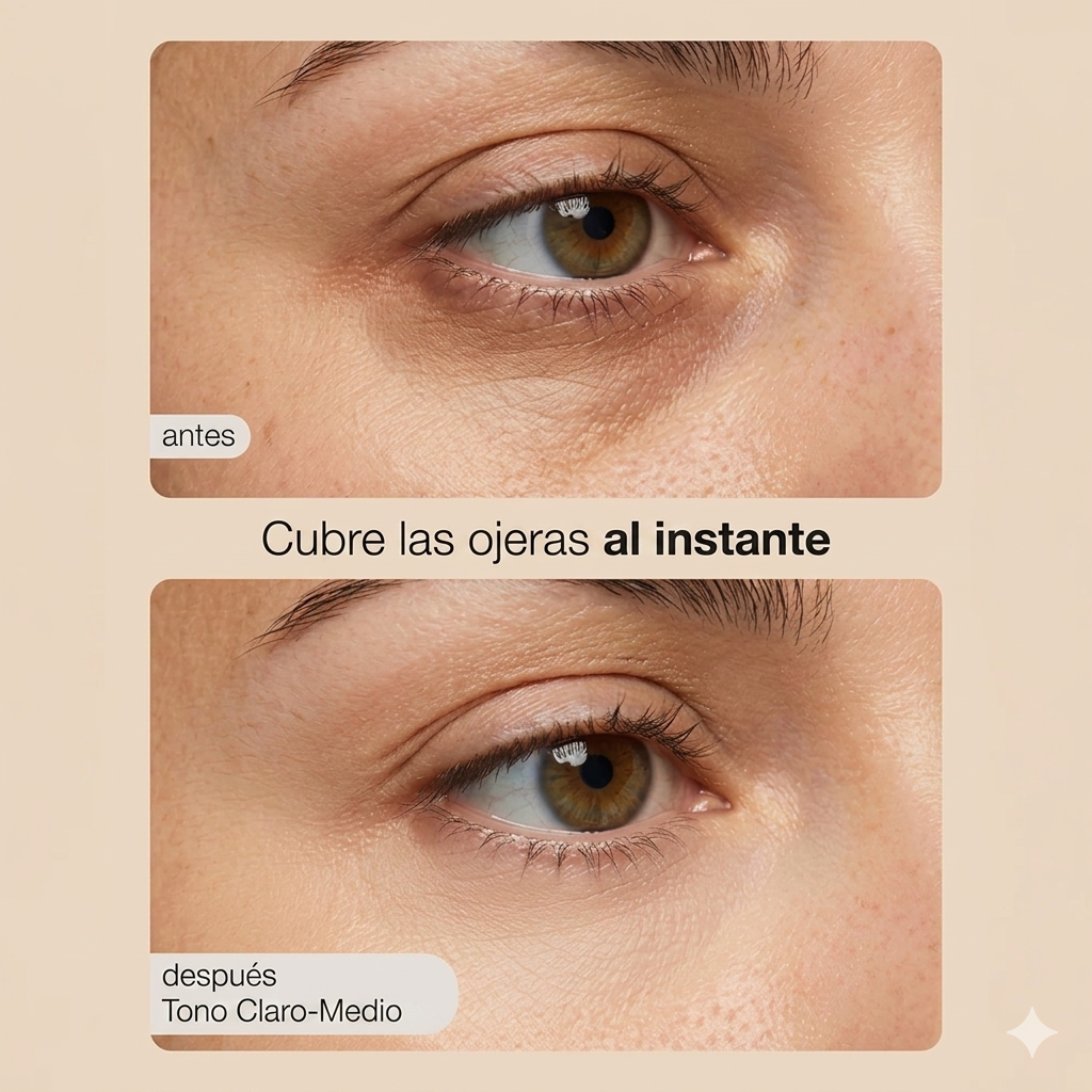 Corrector de ojeras en crema CC