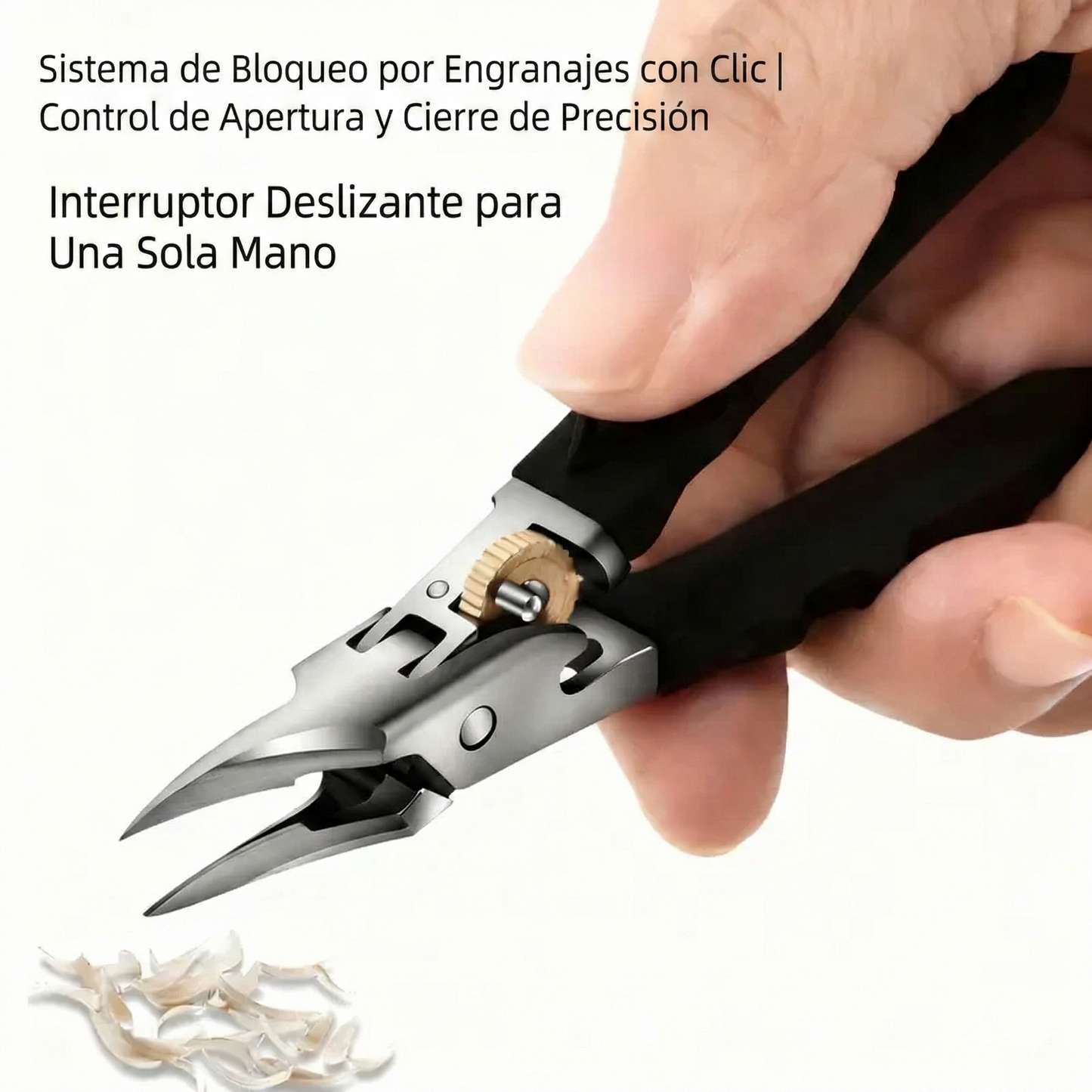 Cortaúñas antideslizante - Negro