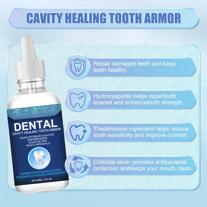 Gotas líquidas para la protección dental, restauradoras del esmalte, gotas diarias para el cuidado bucal de dientes sensibles.