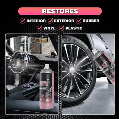 100ML DonkeyPro Spray protector para interiores de automóviles para cuero y plástico Spray abrillantador de neumáticos de un solo paso para un brillo preciso y uniforme y mínima pulverización