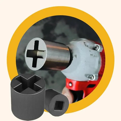 Adaptador de vaso de 1/2 pulgada de alta resistencia para gato de tijera, herramienta universal de mantenimiento de vehículos recreativos, adaptador para taladro eléctrico resistente a la corrosión con liberación rápida