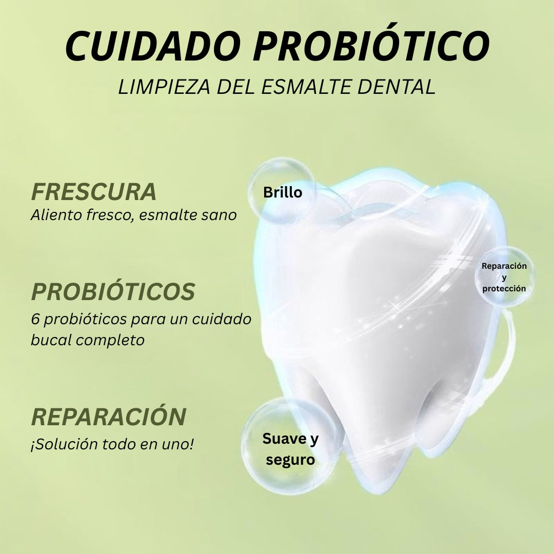 Pasta dental SP-6 | Cuidado bucal probiótico para reparar el esmalte y un aliento fresco duradero