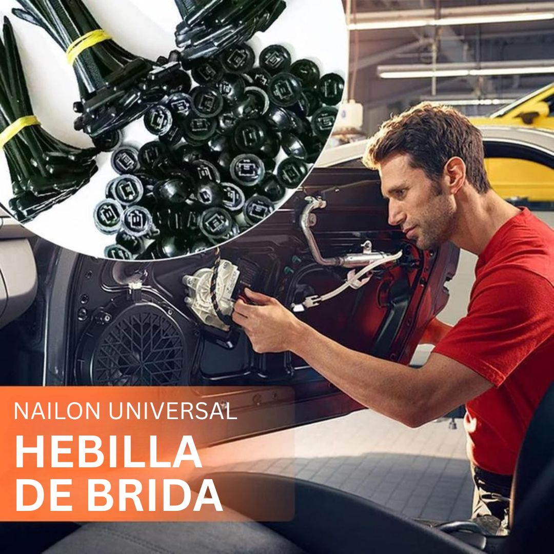 100 hebillas universales Talaporr para bridas de cables, bridas con hebilla, herramienta multiusos de plástico para reparaciones diarias de automóviles (20 unidades)