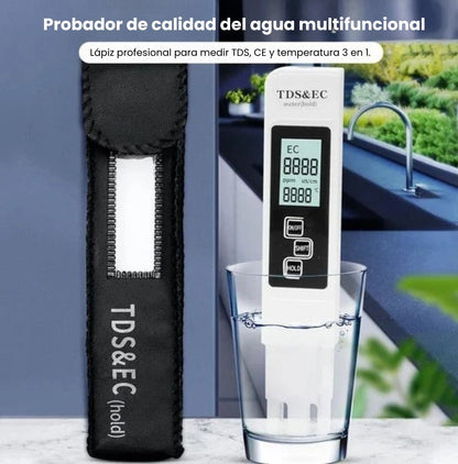 Probador digital de calidad del agua TDS/EC