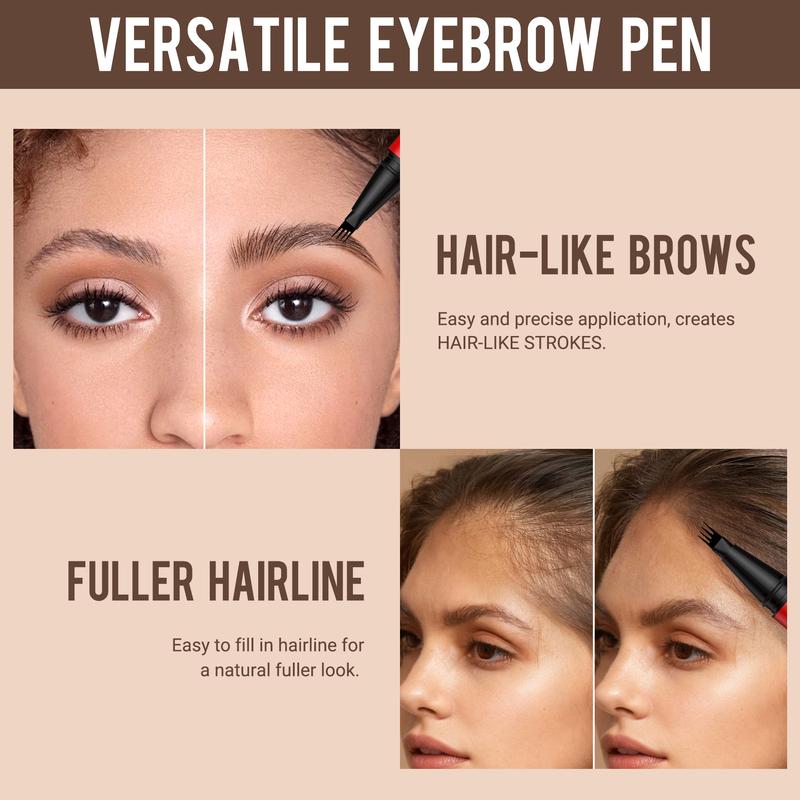 Delineador de Cejas 2 Unidades Trazos Naturales Duraderos