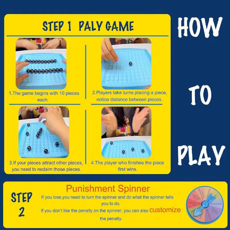 Set de Juego de Ajedrez Mejorado – Divertido Juego de Mesa de Estrategia Multijugador con 40 Piedras, Juego Familiar y de Fiesta para Niños y Adultos para Desarrollar la Inteligencia, 2 a 4 Jugadores