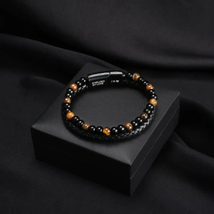 Brazalete de ojo de tigre del escudo del hijo