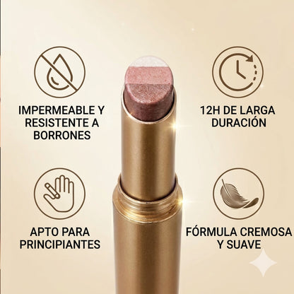 COMPRA 1, LLÉVATE 3 GRATIS: Sombras de ojos en barra, de larga duración y resistentes al agua, con efecto nacarado