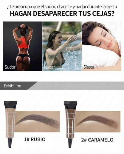 Kit Tinte de Cejas Waterproof - Larga Duración