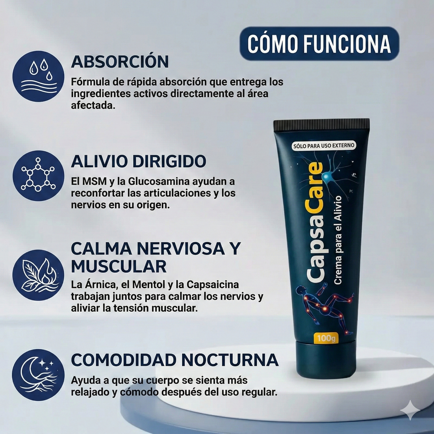 Crema para el alivio de la neuropatía - 100 g