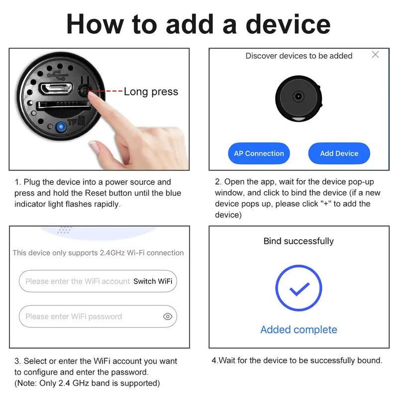 Cámara de seguridad interior inalámbrica, cámara espía oculta para uso doméstico, mini cámara de seguridad WiFi inalámbrica, cámara niñera con visión nocturna para bebés y mascotas, compatible con smartphones y tablets.