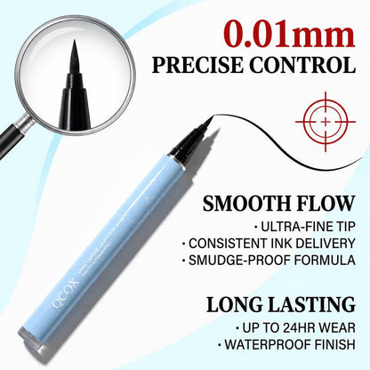 Delineador de ojos resistente al agua, ligero y de larga duración con textura sedosa