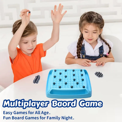 Set de Juego de Ajedrez Mejorado – Divertido Juego de Mesa de Estrategia Multijugador con 40 Piedras, Juego Familiar y de Fiesta para Niños y Adultos para Desarrollar la Inteligencia, 2 a 4 Jugadores