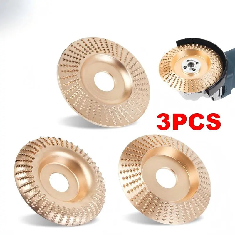 Paquete de 3 - Duraderos Discos Abrasivos para Pulido y Desbaste de Madera