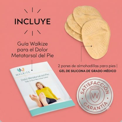 Paquete de 4 - Alivio Del Dolor Almohadillas Metatarsianas Para Mujer Cómodas