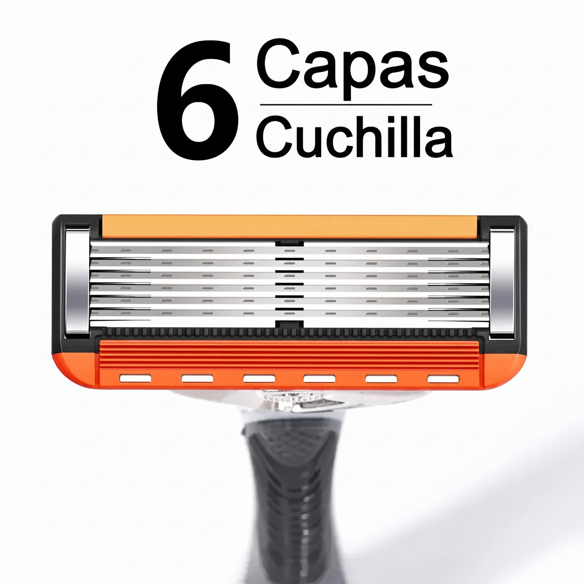 Afeitado Cómodo Kit Maquinilla Cabezal Giratorio Antideslizante