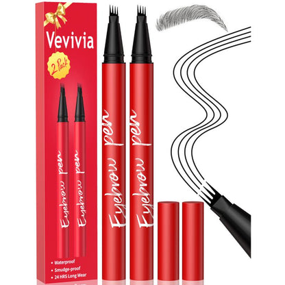 Delineador de Cejas 2 Unidades Trazos Naturales Duraderos