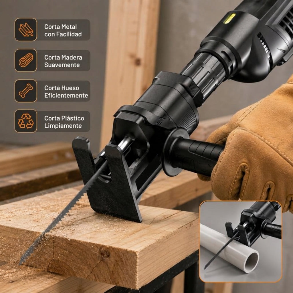 Broca dentada para cortes precisos (bricolaje)