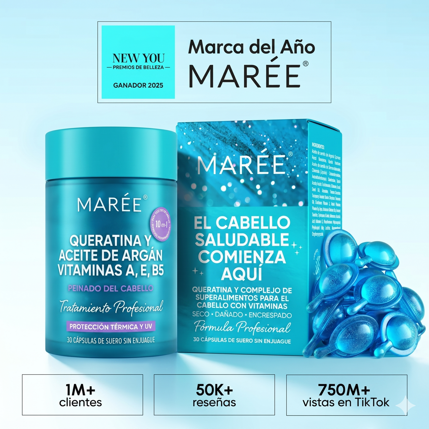 Alisado Capilar Serum con Aceite de Aguacate y Argán