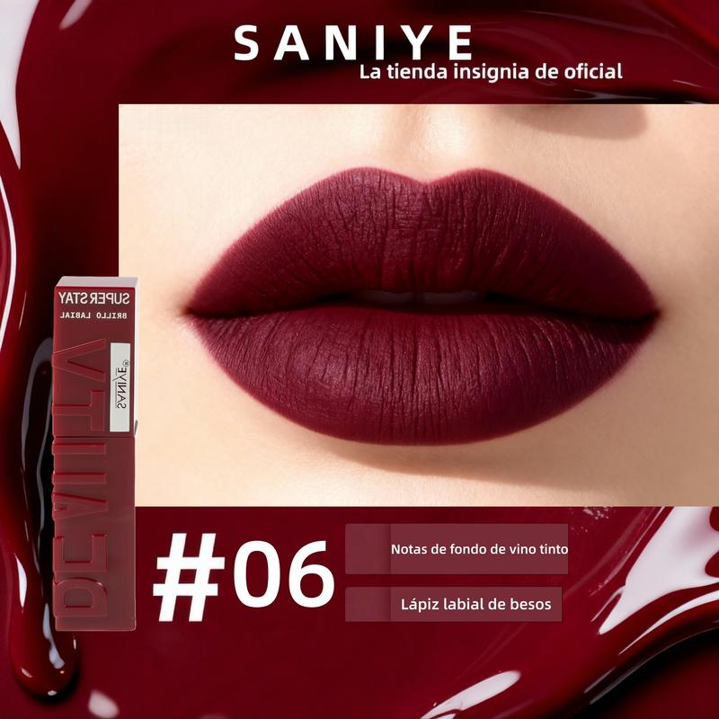 Labial Líquido Mate Larga Duración Tono Intenso Ligero