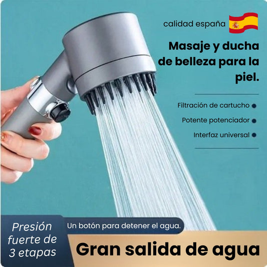 Cabezal de ducha multifuncional alemana con masaje