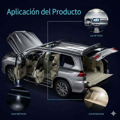 Kit de luces LED para el interior del coche - 42 piezas