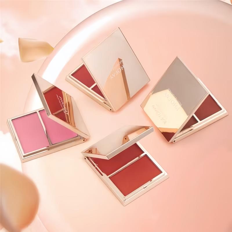 Coloración de Alta Intensidad Colorete Doble Efecto Crema y Polvo