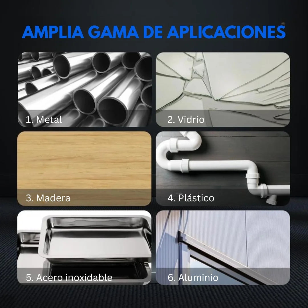 Pegamento para fundición mejorado, pegamento para reparación de metales, pegamento para reparación de fundición, relleno de soldadura de metal líquido resistente a altas temperaturas para defectos de fundición de metal, pegamento AB nuevo semi