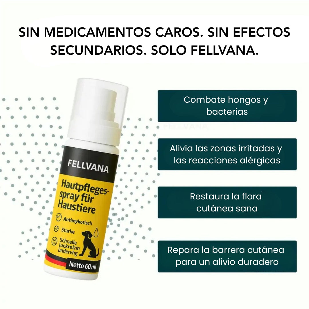 Fellvana™ Spray calmante para la piel aprobado por veterinarios