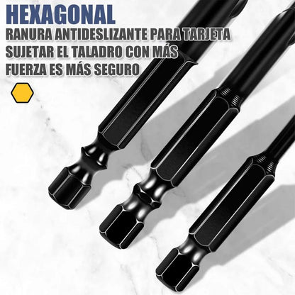 Paquete de 10 - Perforación Precisa Juego de Brocas Carburo Multifuncional