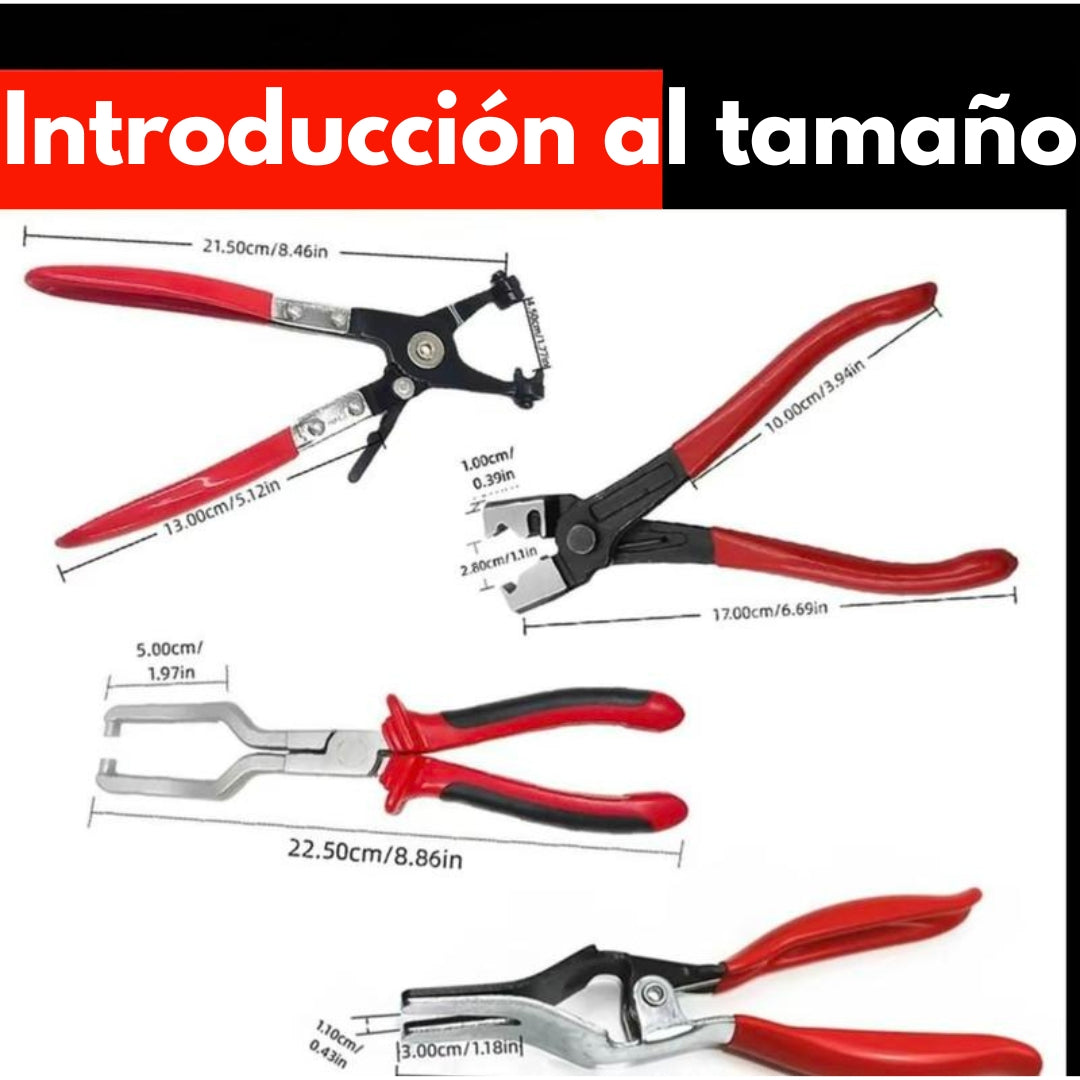 Kit profesional de abrazaderas de manguera