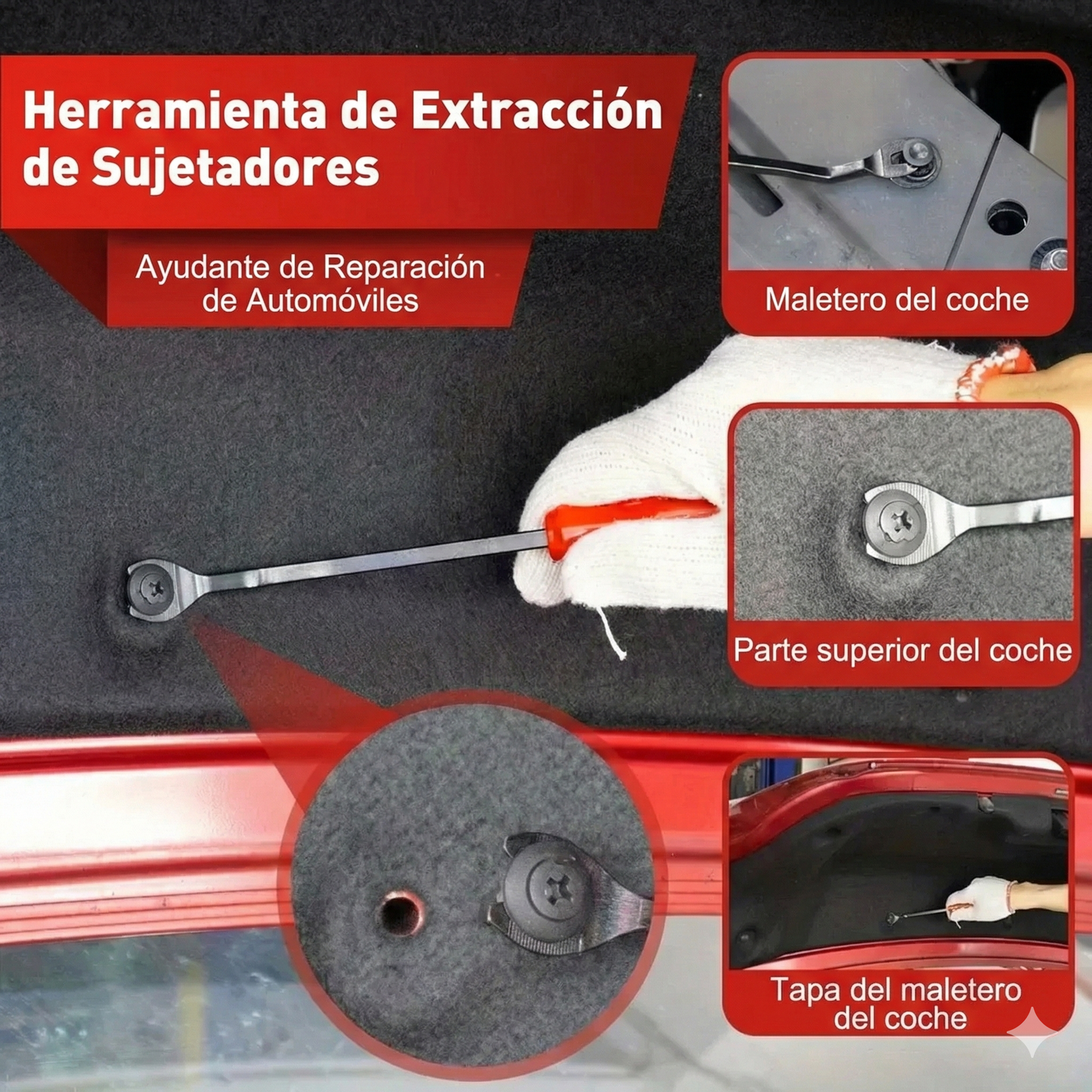 3 piezas - Juego de alicates de clip automático