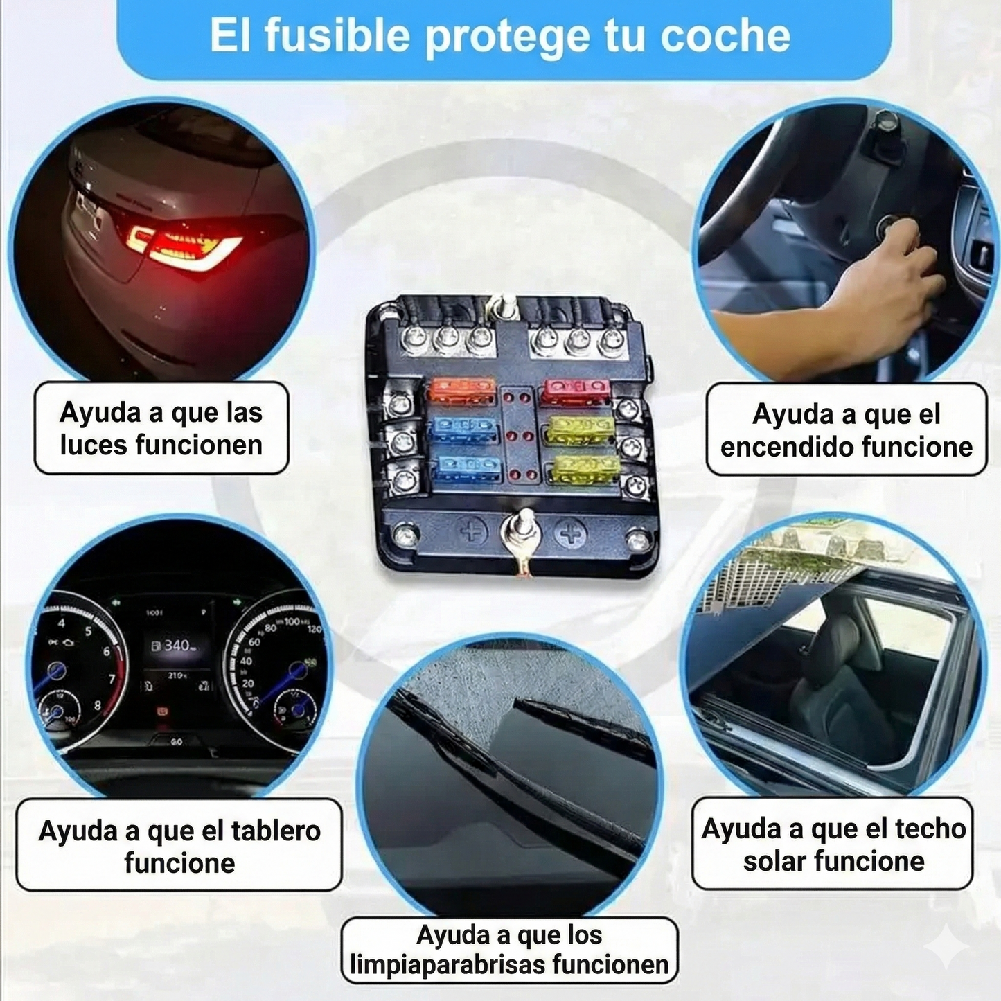 (300 unidades) Kit surtido de fusibles para coche