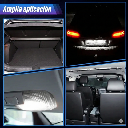 Kit de luces LED para el interior del coche - 42 piezas