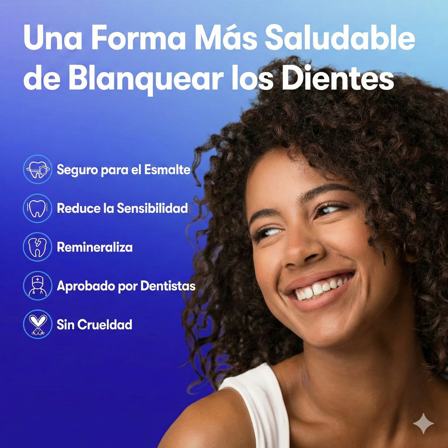 Tiras blanqueadoras de dientes antideslizantes