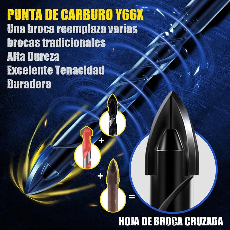Paquete de 10 - Perforación Precisa Juego de Brocas Carburo Multifuncional