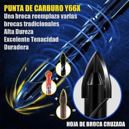 Paquete de 10 - Perforación Precisa Juego de Brocas Carburo Multifuncional