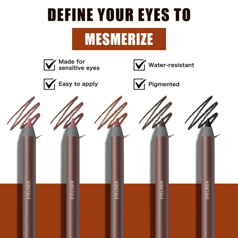 Delineador de Ojos Resistente a Manchas con Punta Suave