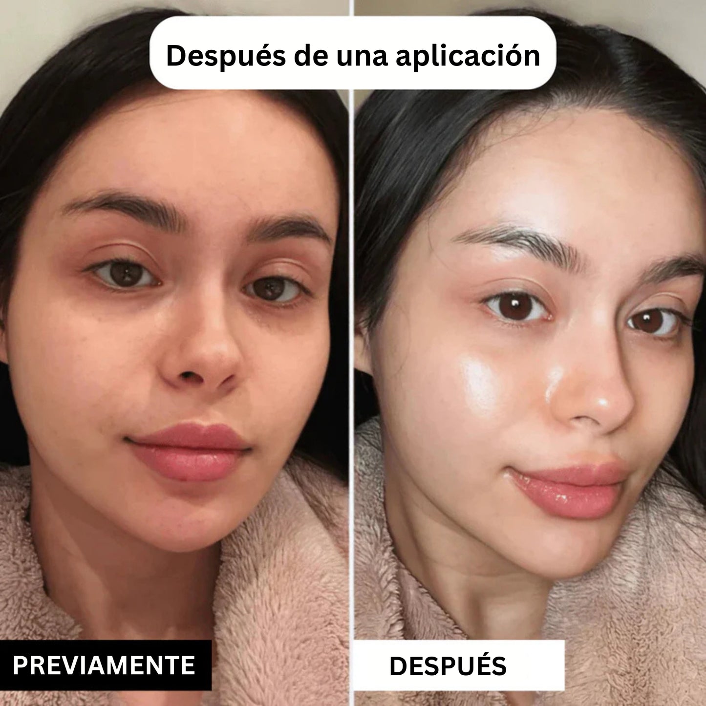 rostro brillante - mascarilla de colágeno para una piel radiante