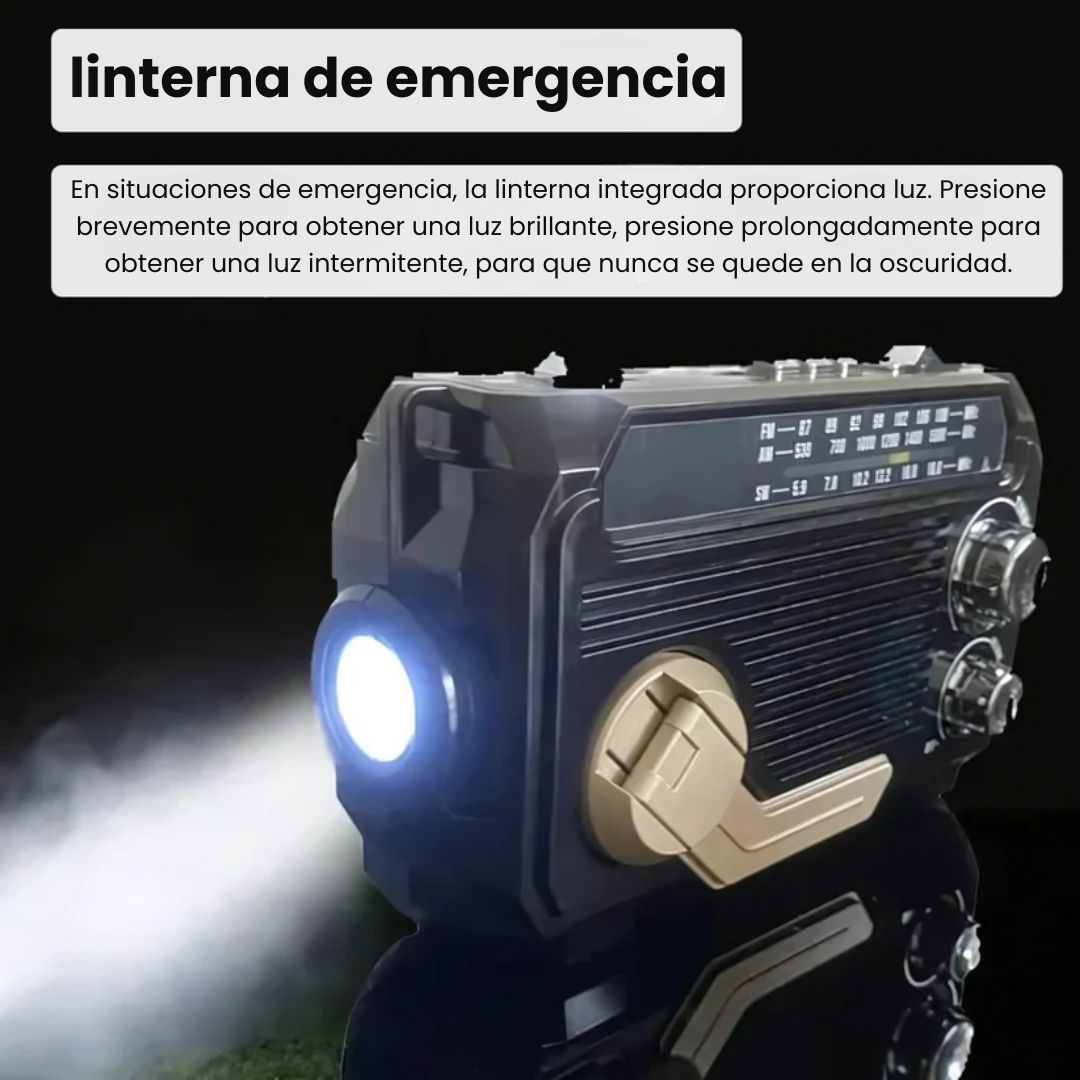 SafeWave | Radio de emergencia con batería externa