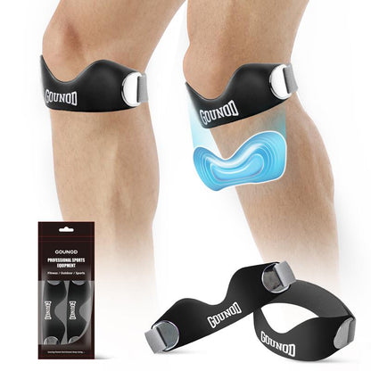 Correa de silicona para rótula y rodilla para aliviar el dolor de rodilla. Soporte ajustable para mujeres y hombres. Ideal para correr, baloncesto, voleibol, sentadillas, tendinitis y soporte para rodillas de saltador.
