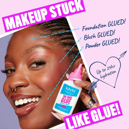 Prebase adhesiva The Face Glue, 38 ml (1.18 onzas líquidas), NYX Professional Makeup