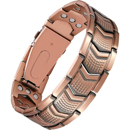 Pulsera de cobre Jecanori para hombre - Cierre plegable premium Outdoorfun