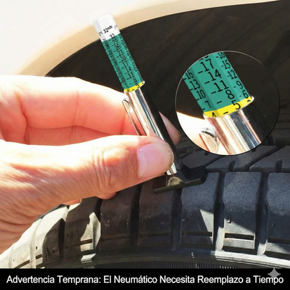 Medidor de profundidad de la banda de rodadura de neumáticos de coche (2 unidades)