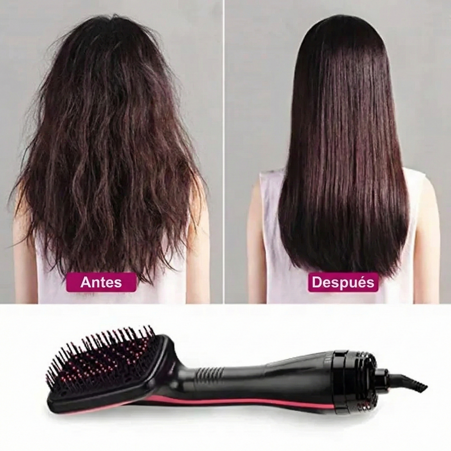 Peine secador de pelo multifuncional - 2 en 1