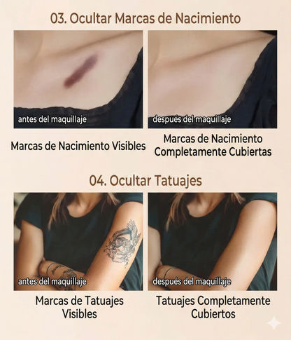 Bálsamo corrector de cobertura total - Resistente al agua