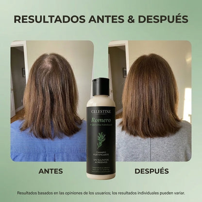 Champú de Romero y Queratina para un Cabello más Grueso